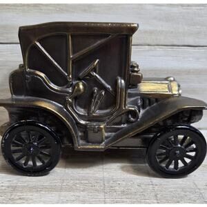 Vintage Banthrico 1908 Ford Model T Touring Car Cast Metal Coin Bank